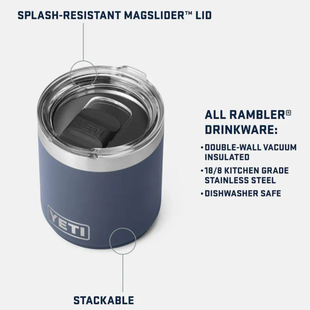 Yeti Rambler 10 oz (296 ml) Stackable Lowball (White) - Image 9