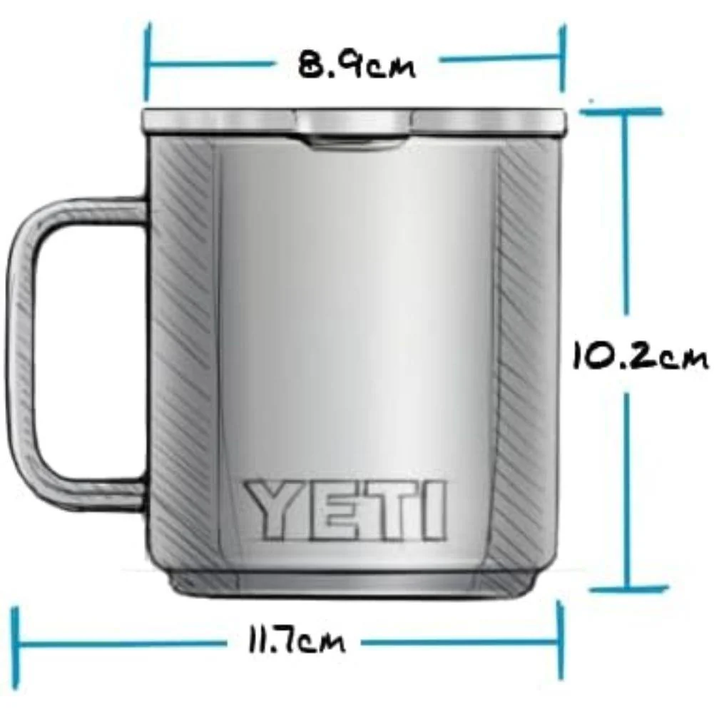 Yeti Rambler 10 oz (296 ml) Stackable Mug (Rescue Red) - Image 6