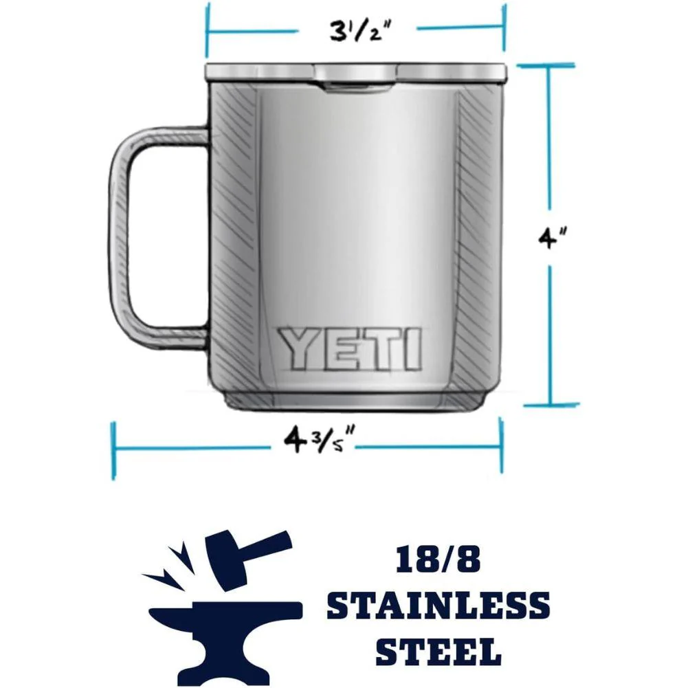 Yeti Rambler 10 oz (296 ml) Stackable Mug (White) - Image 4