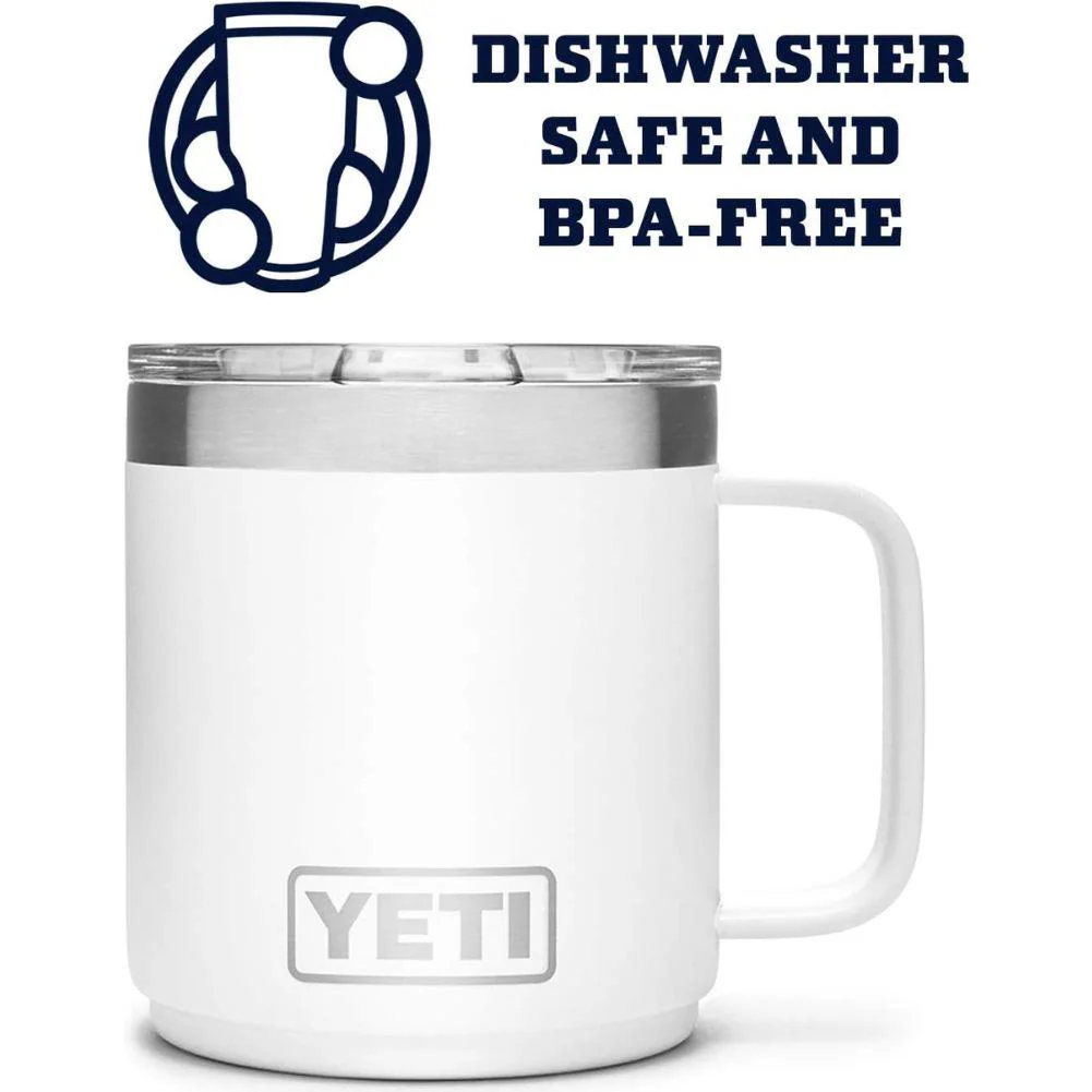 Yeti Rambler 10 oz (296 ml) Stackable Mug (White) - Image 5