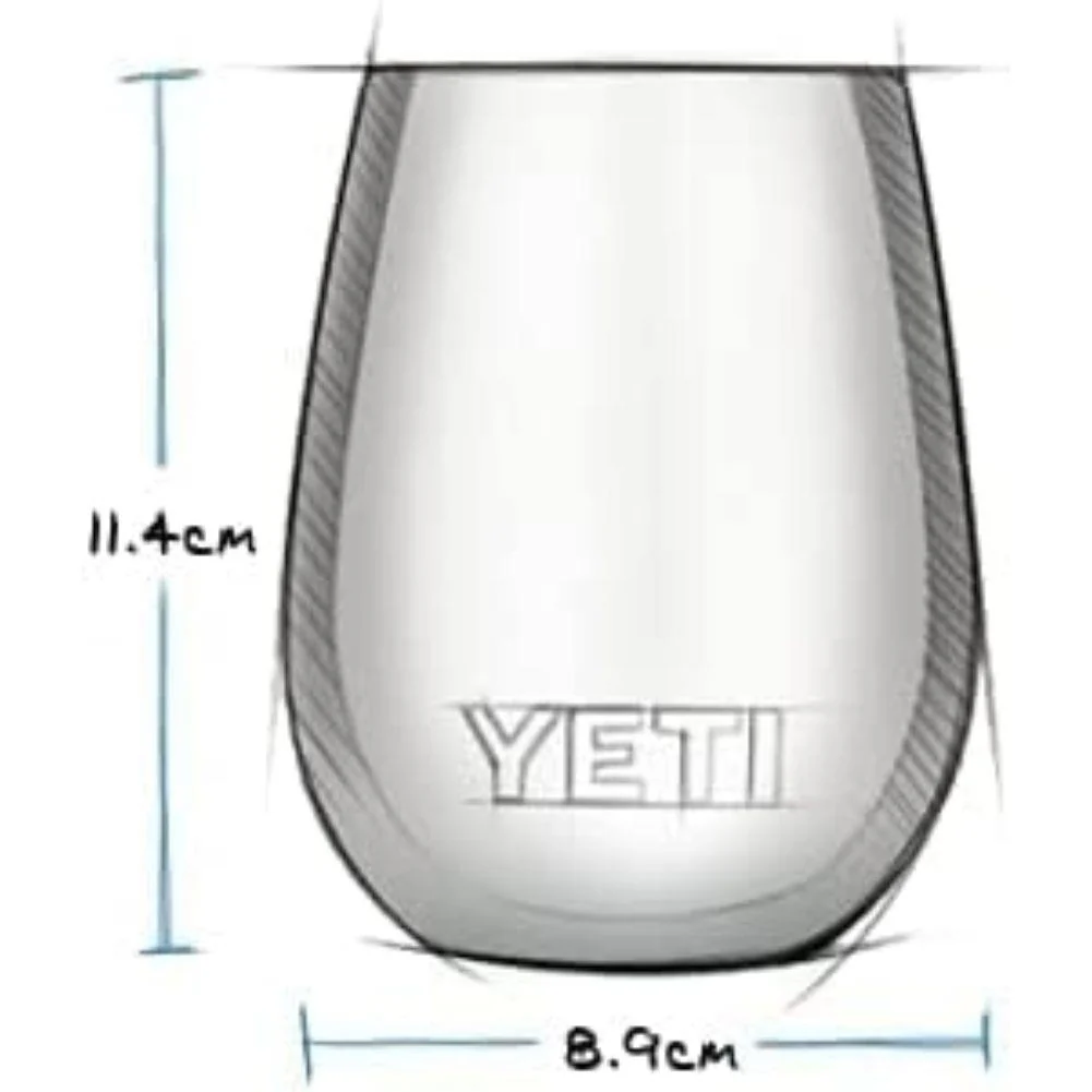 Yeti Rambler 10 oz (296 ml) Wine Tumbler (Big Sky Blue) - Image 8