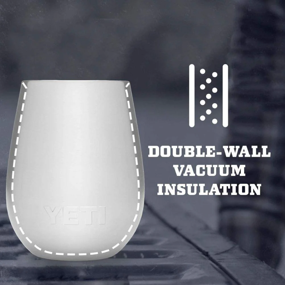 Yeti Rambler 10 oz (296 ml) Wine Tumbler (Black Forest Green) - Image 8