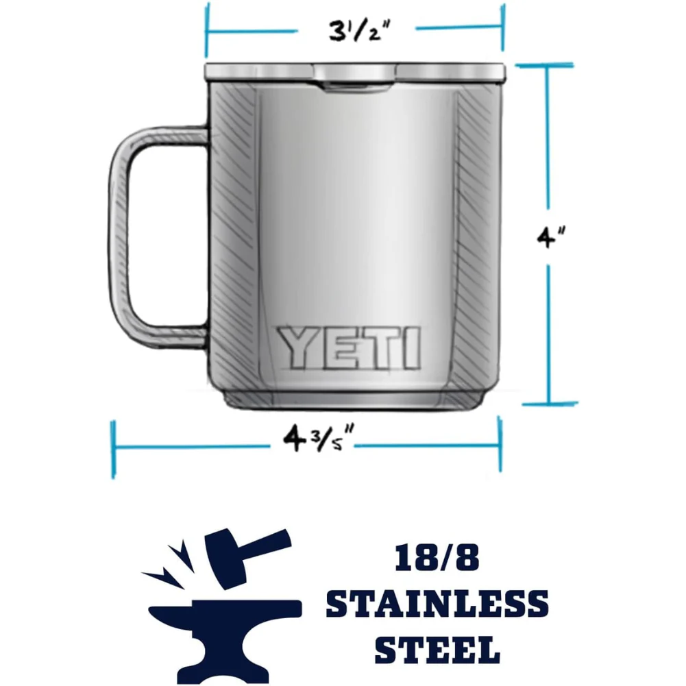 Yeti Rambler 10 OZ Mug (Navy) - Image 10