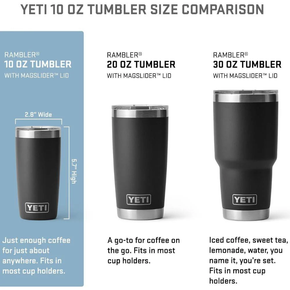 Yeti Rambler 10 OZ Tumbler (Black) - Image 8