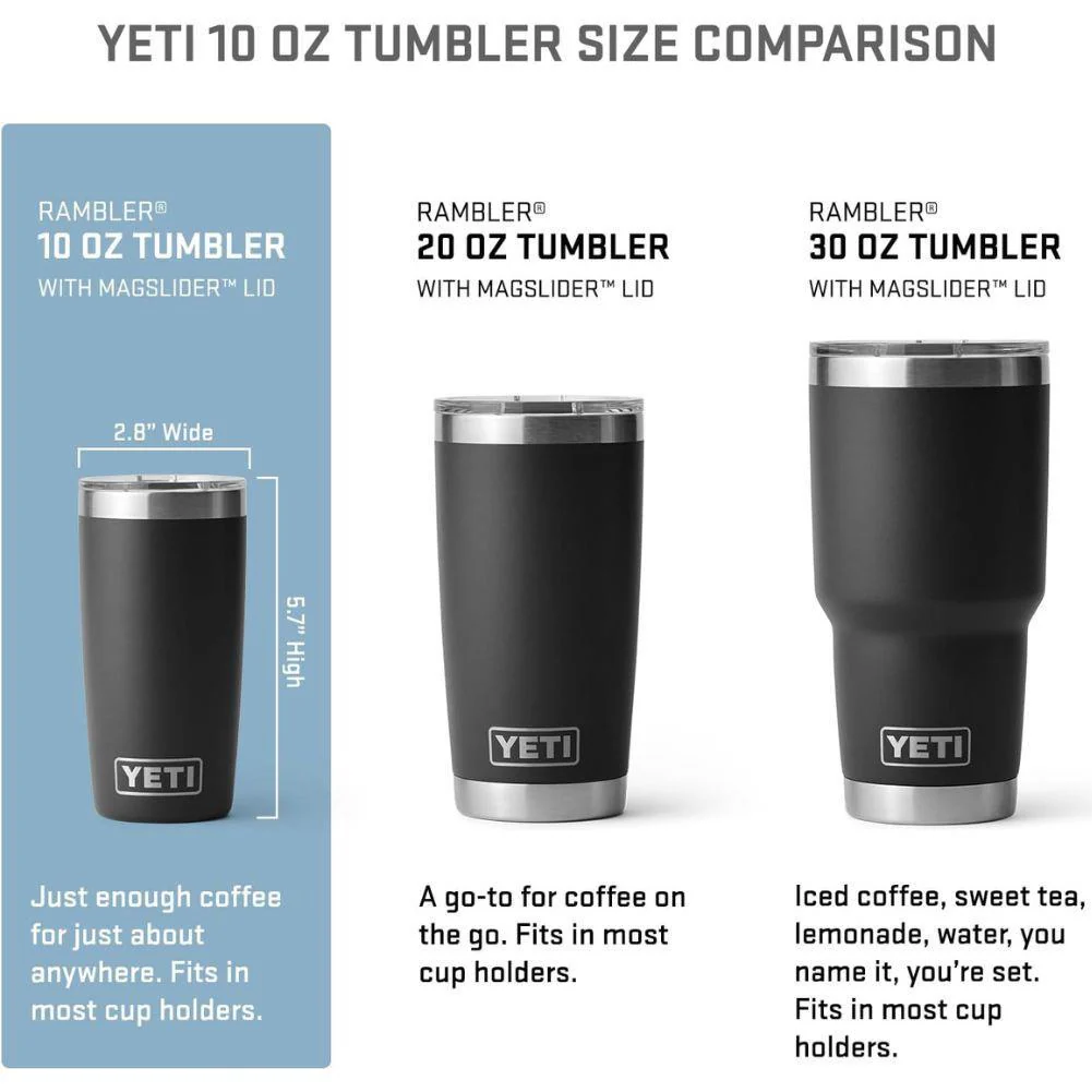 Yeti Rambler 10 OZ Tumbler (Black Forest Green) - Image 5