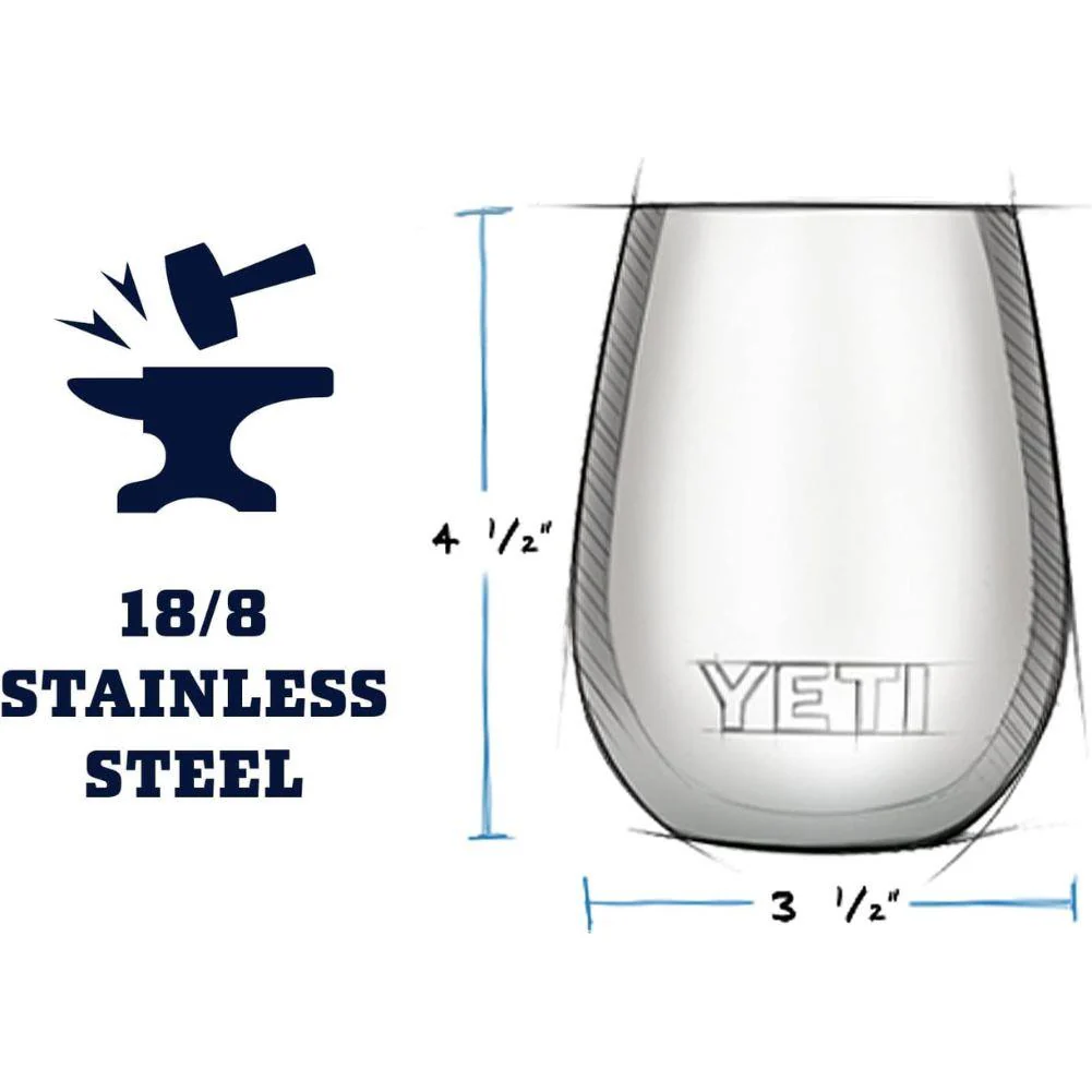Yeti Rambler 10 OZ Wine Tumbler (Stainless Steel) - Image 4