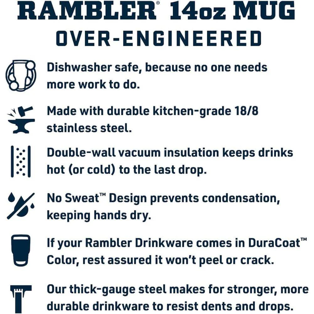 YETI Rambler 14 OZ (414ml) Stackable MS Mug (Rescue Red) - Image 10