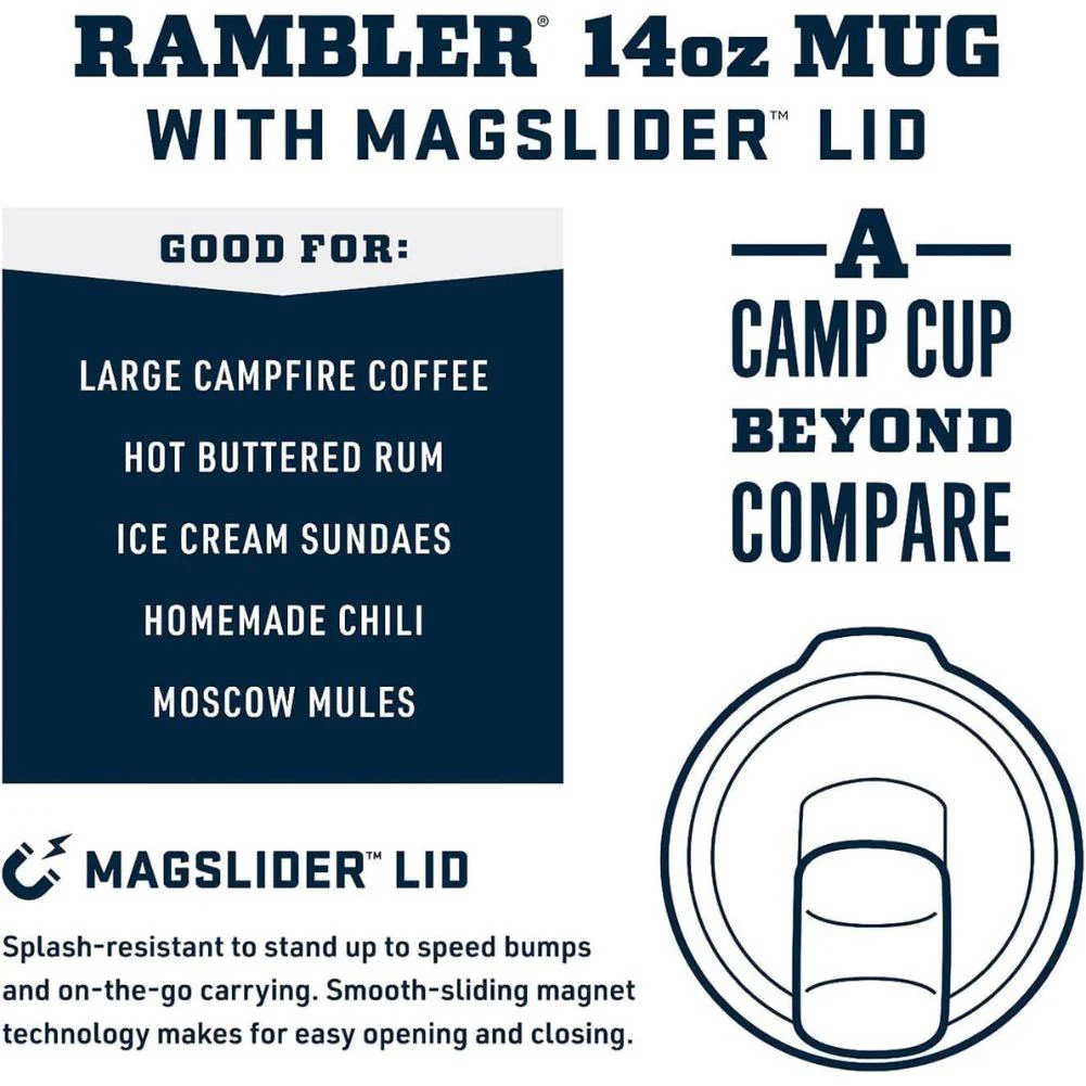 Yeti Rambler 14oz (414 ml) Stackable Mug (Big Sky Blue) - Image 5