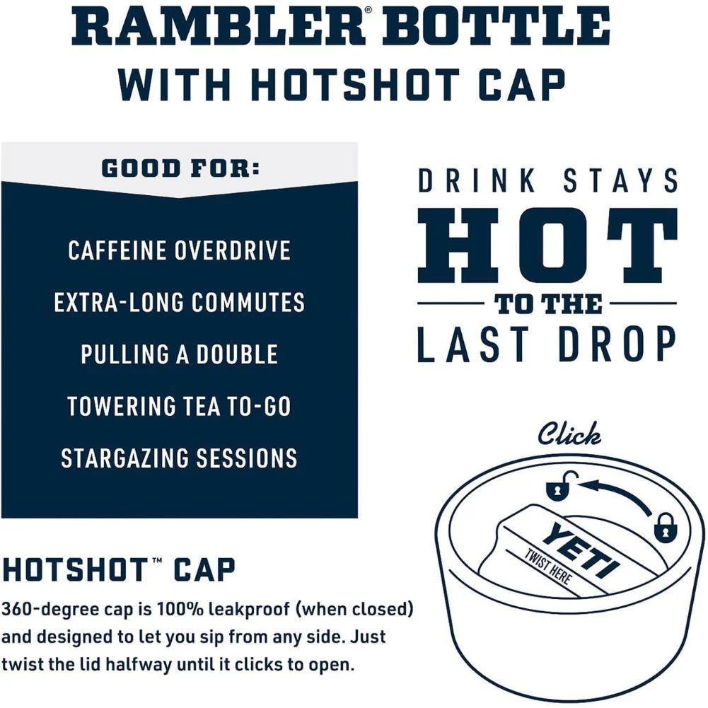 Yeti Rambler 18 OZ Bottle With Hotshot Cap (Key Lime) - Image 7