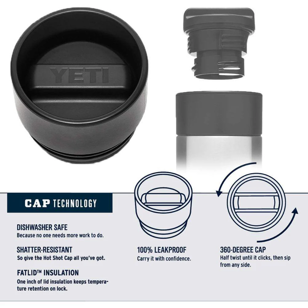 Yeti Rambler 18 OZ Bottle With Hotshot Cap (Key Lime) - Image 9