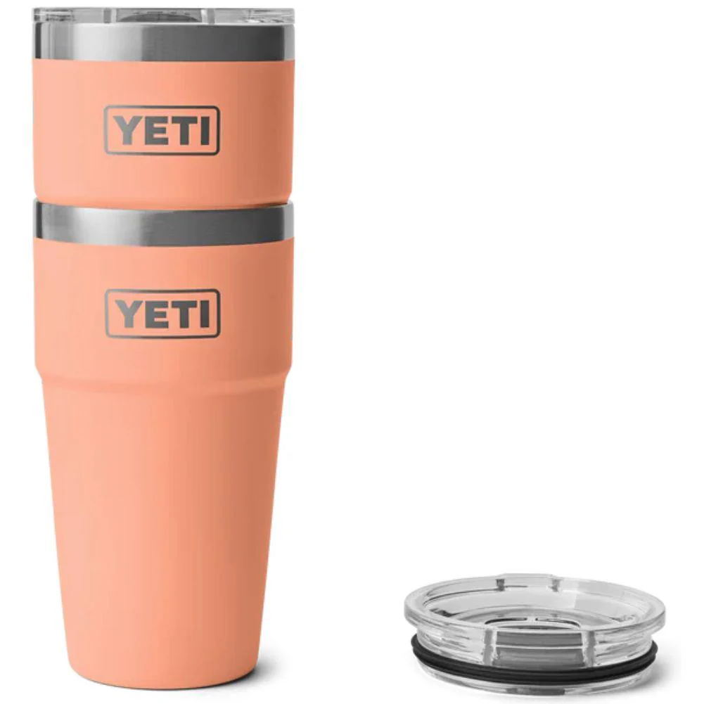 Yeti Rambler 20 oz (591 ml) Stackable Cup (Lowcountry Peach) - Image 4