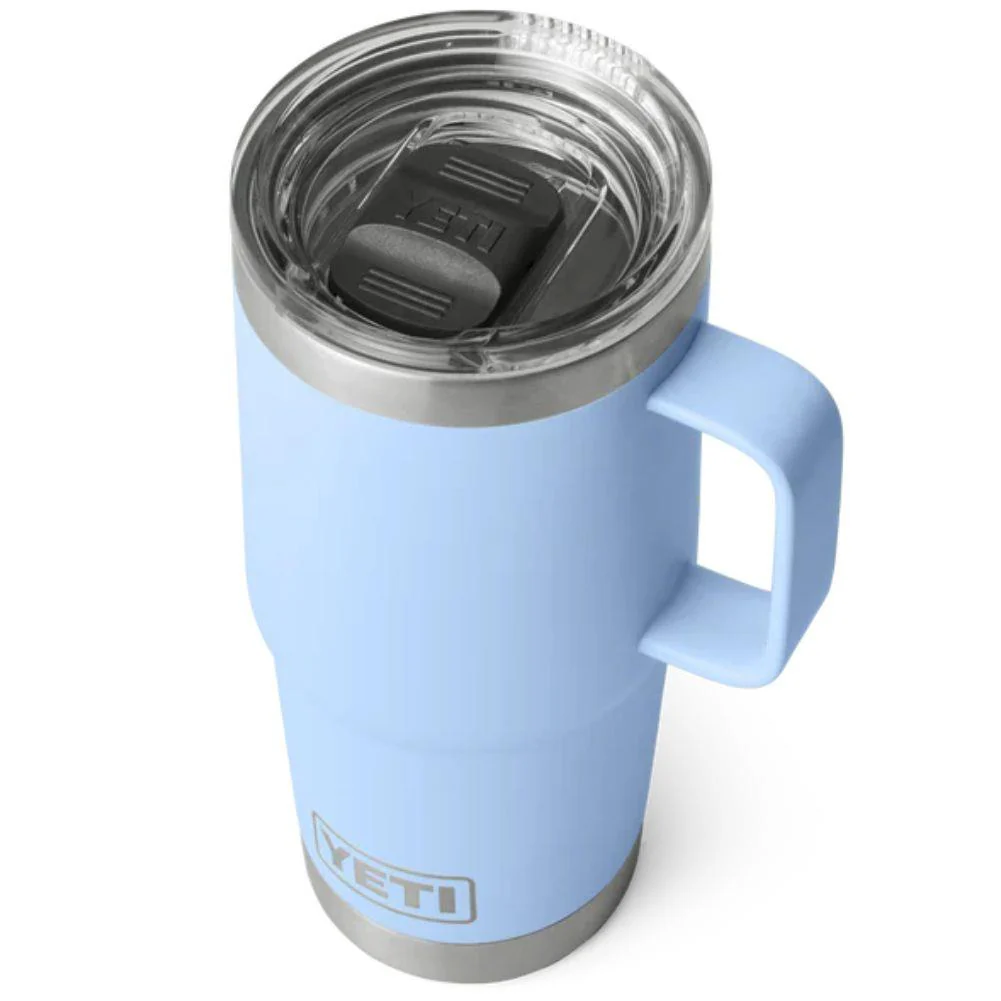 Yeti Rambler 20 OZ (591ml) Travel Mug (Big Sky Blue) - Image 3