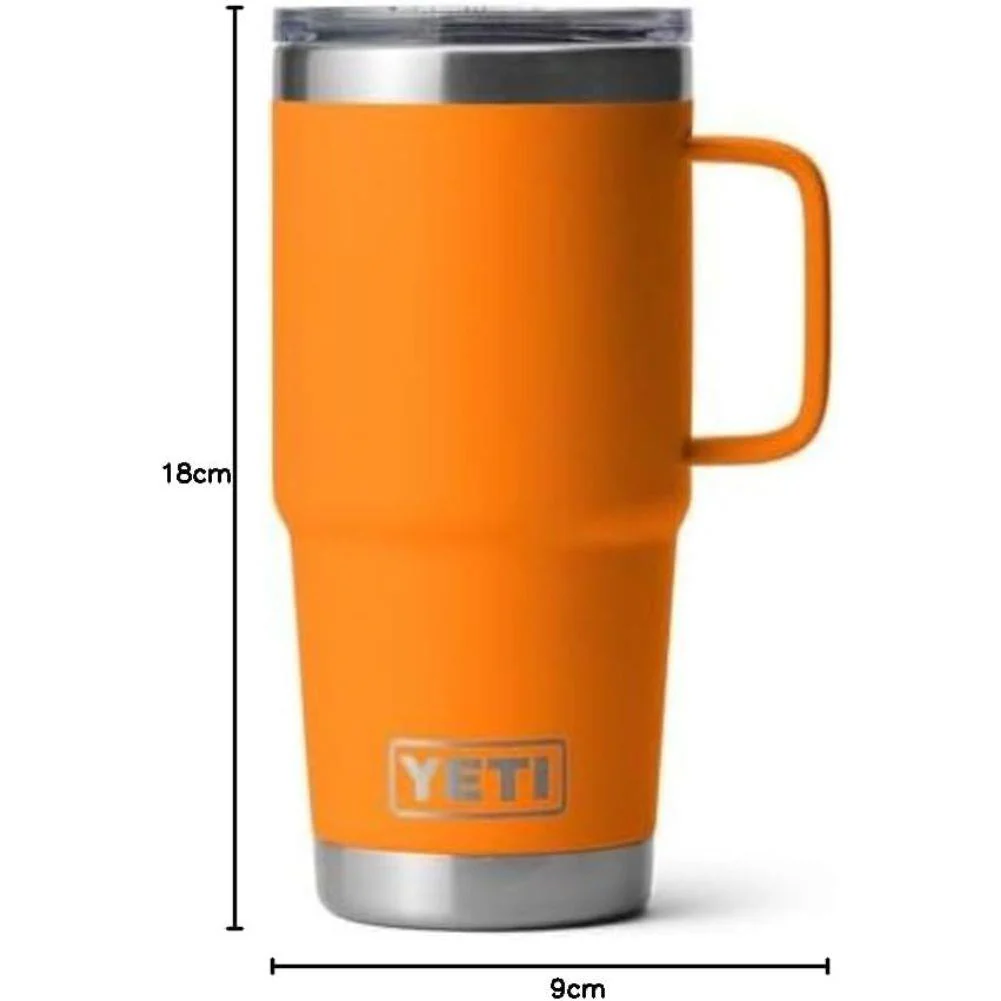 Yeti Rambler 20 OZ (591ml) Travel Mug (Big Sky Blue) - Image 9