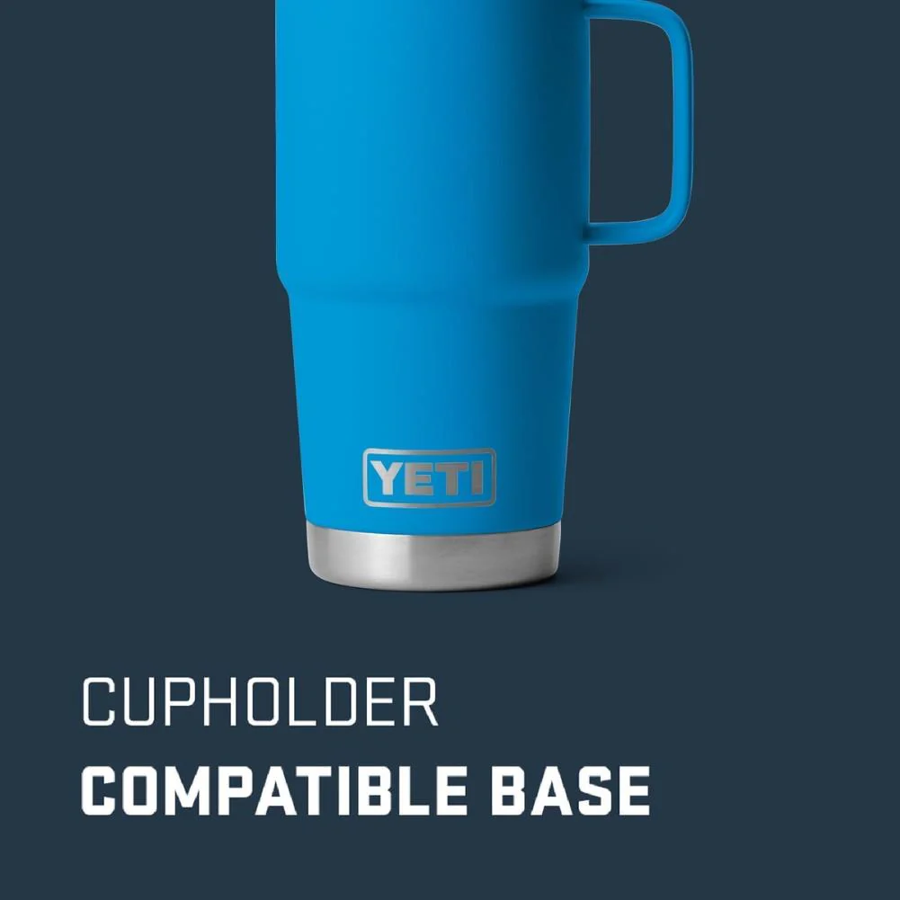 Yeti Rambler 20 OZ Travel Mug (Big Wave Blue) - Image 4