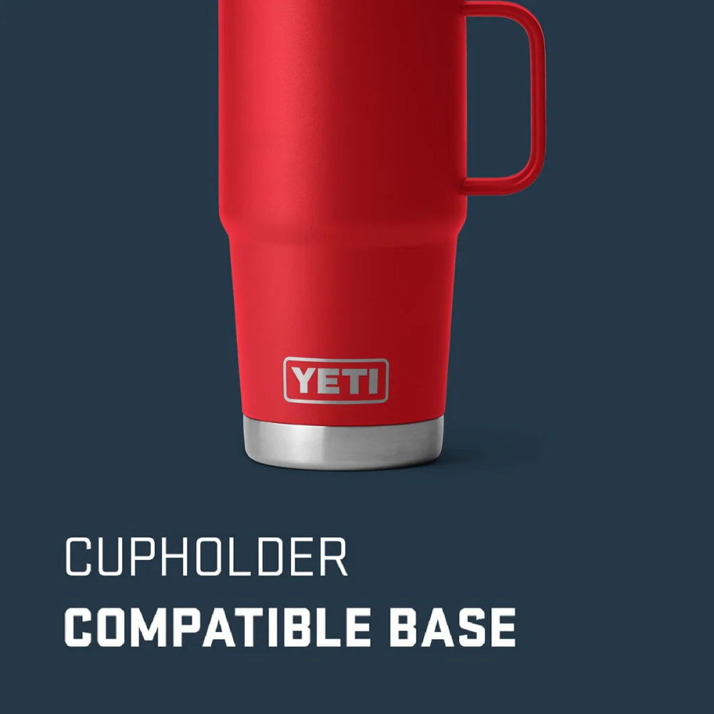 Yeti Rambler 20 OZ Travel Mug (Rescue Red) - Image 4