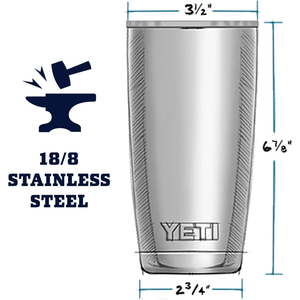 Yeti Rambler 20 OZ Tumbler (Tropical Pink) - Image 4