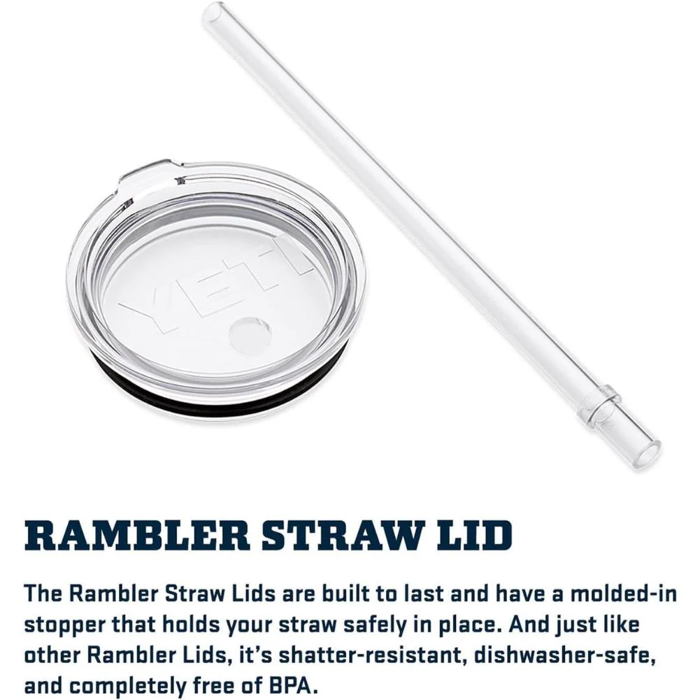 Yeti Rambler 25 OZ (710 ML) Straw Mug (Big Blue Wave) - Image 5