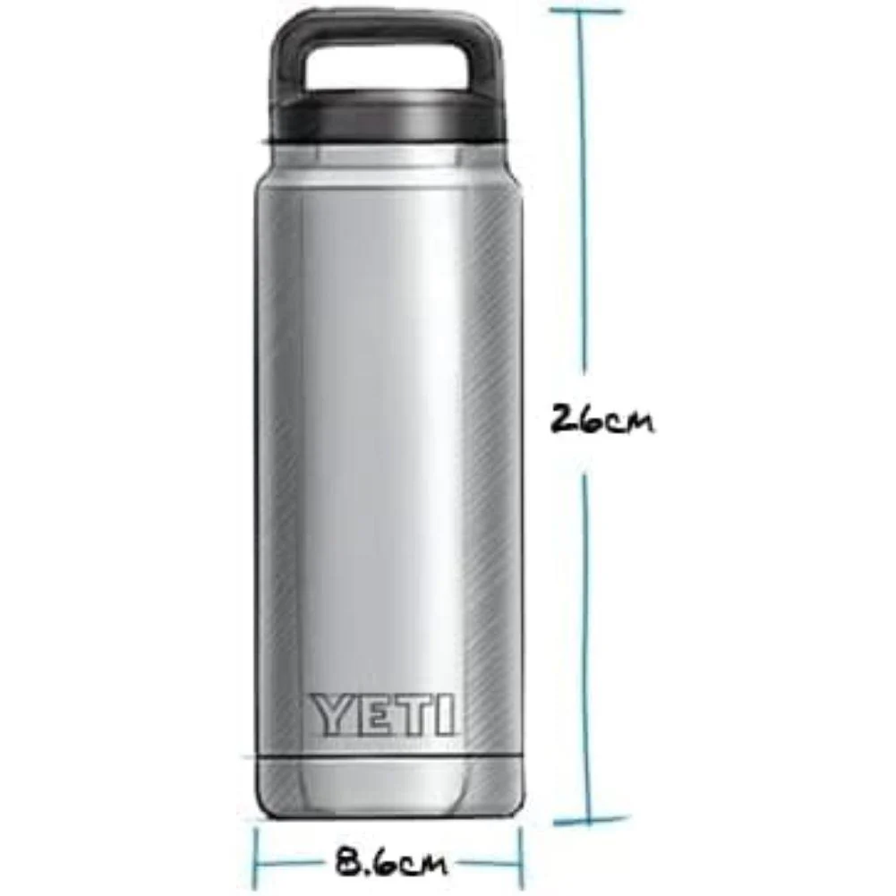 Yeti Rambler 26 OZ Bottle With Chug Cap (Charcoal) - Image 5