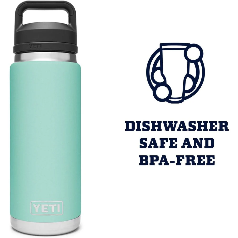 Yeti Rambler 26 OZ Bottle With Chug Cap (Seafoam) - Image 8