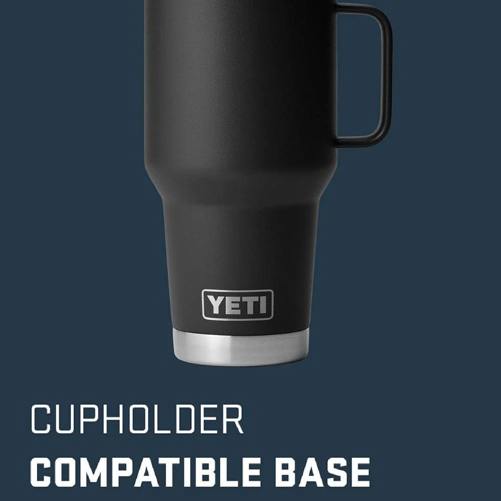 Yeti Rambler 30 Oz (887 Ml) Travel Mug (Black) - Image 4