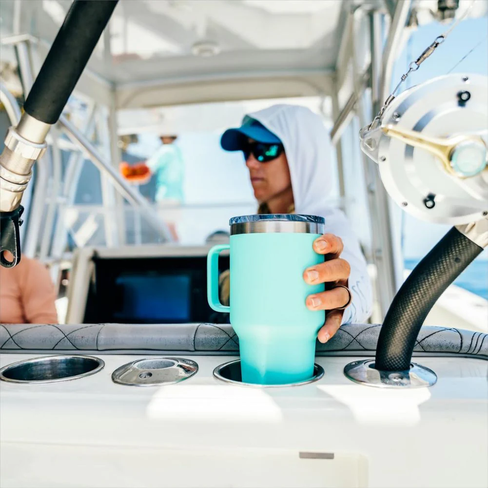Yeti Rambler 30 Oz (887 Ml) Travel Mug (Seafoam) - Image 10