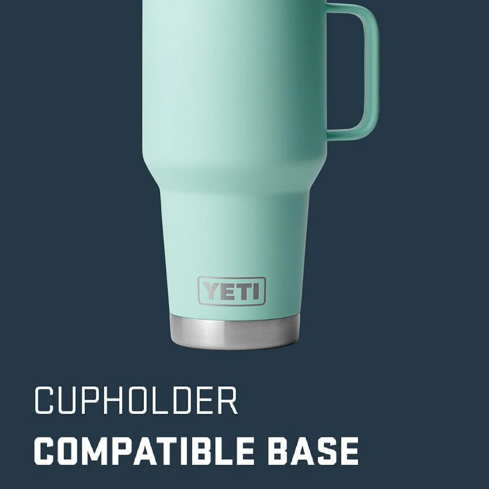 Yeti Rambler 30 Oz (887 Ml) Travel Mug (Seafoam) - Image 4