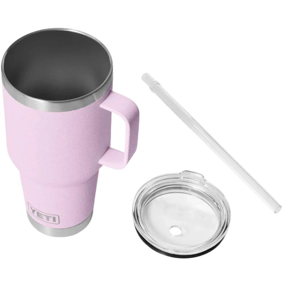 Yeti Rambler 35 OZ (994 ML) Straw Mug (Cherry Blossom) - Image 4