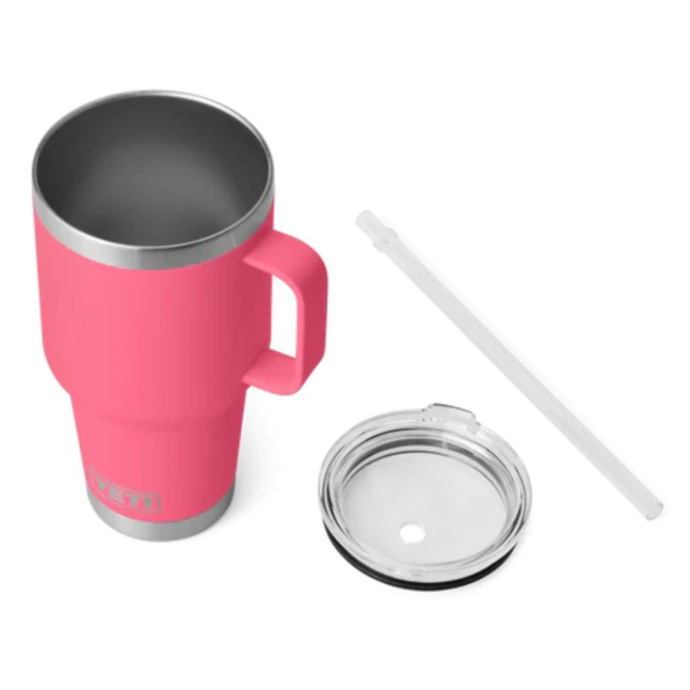 Yeti Rambler 35 OZ (994 ML) Straw Mug (Tropical Pink) - Image 4