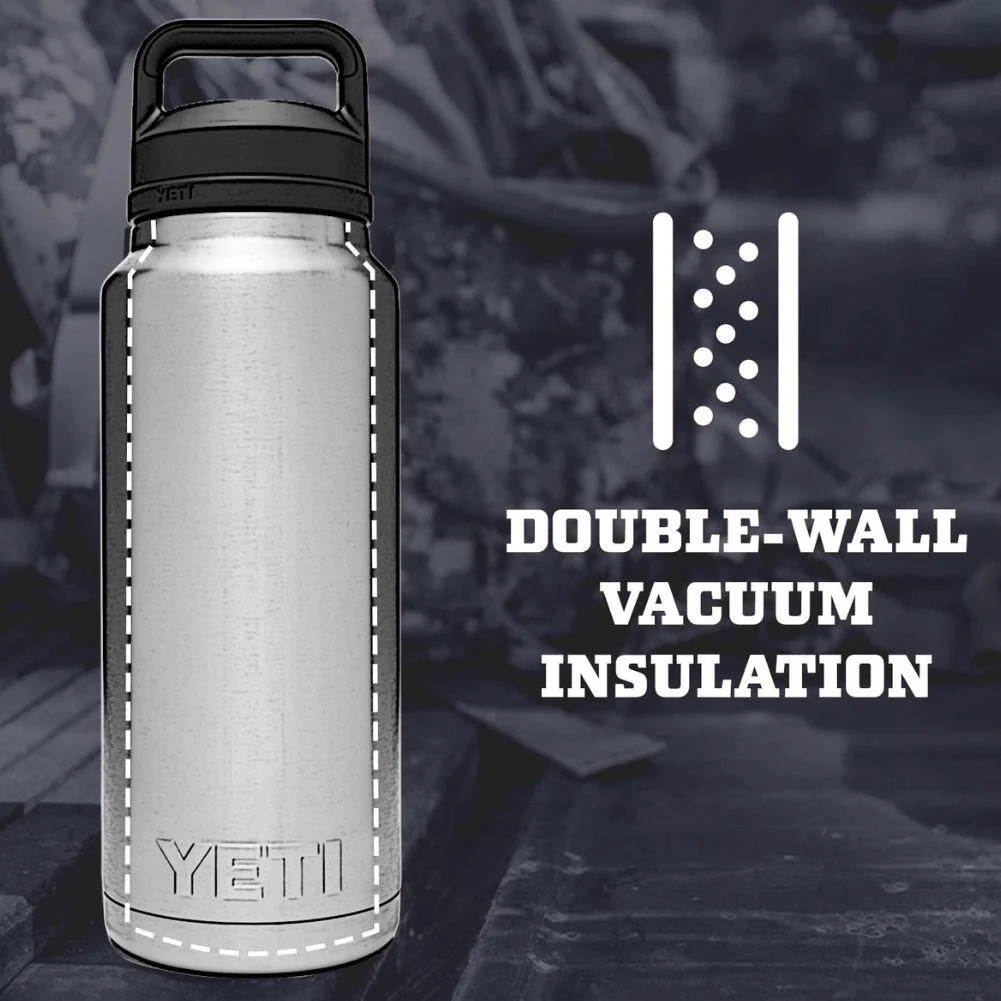 Yeti Rambler 36 oz (1065 ml) Bottle With Chug Cap (Black) - Image 6