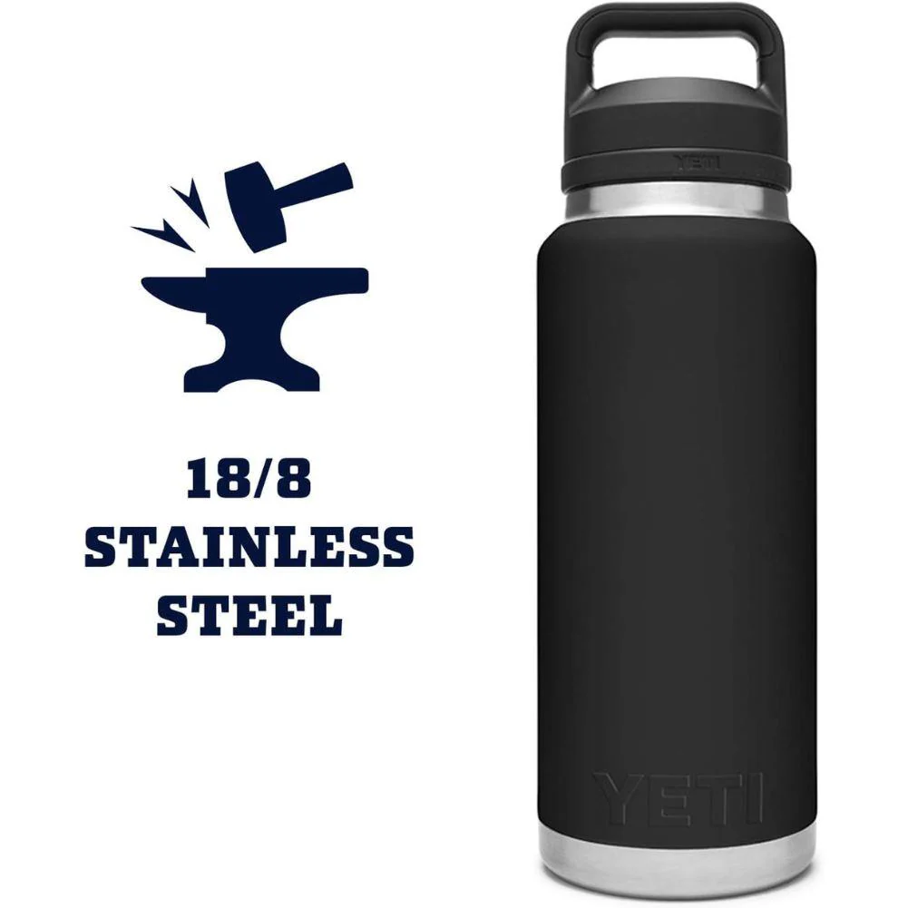 Yeti Rambler 36 oz (1065 ml) Bottle With Chug Cap (Black) - Image 9