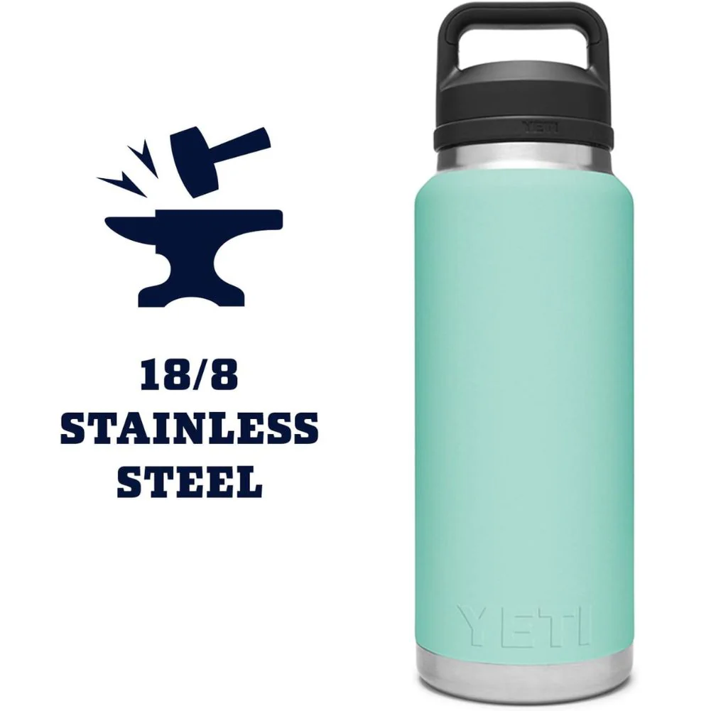 Yeti Rambler 36 OZ Bottle With Chug Cap (Seafoam) - Image 4