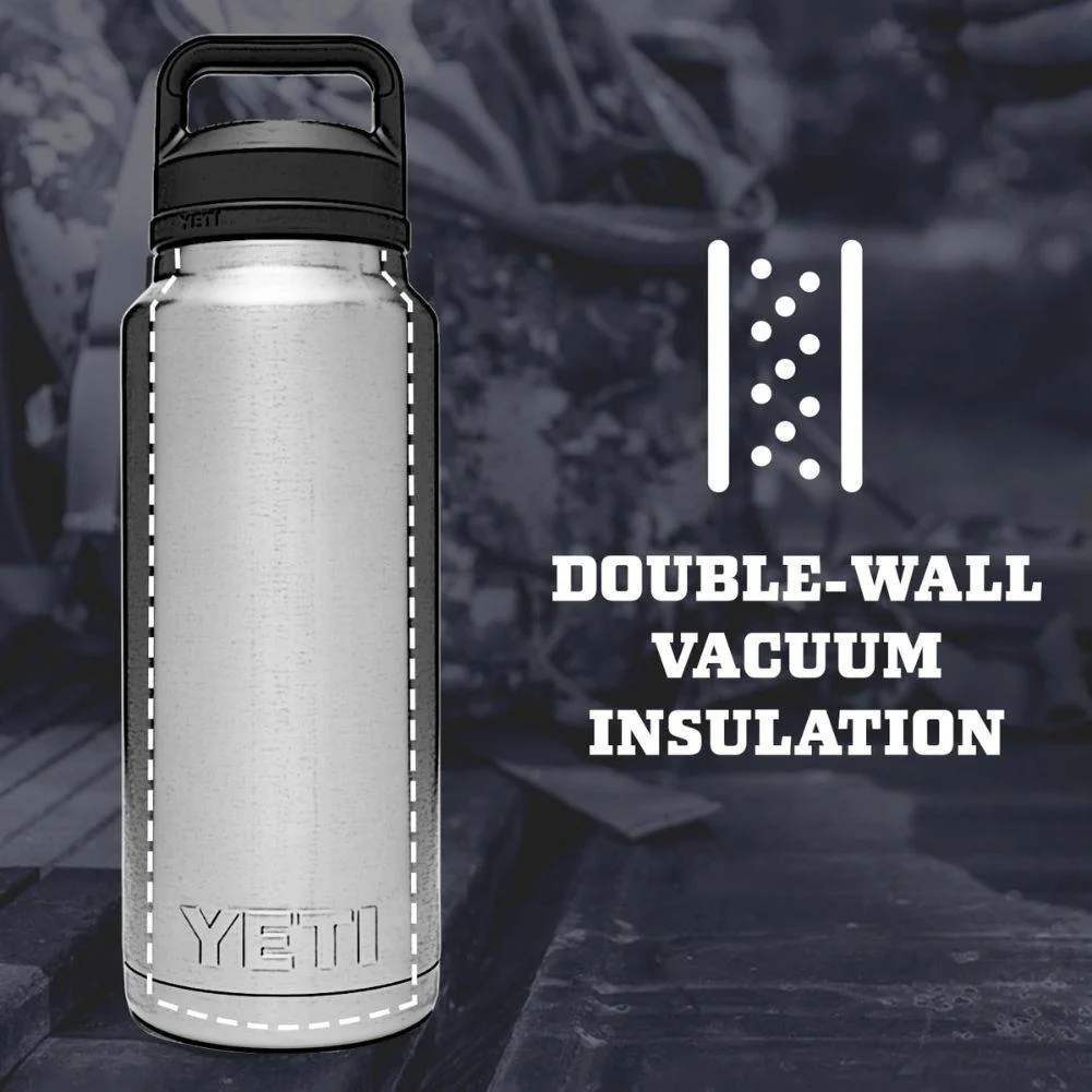 Yeti Rambler 46 OZ Bottle With Chug Cap (Navy) - Image 10