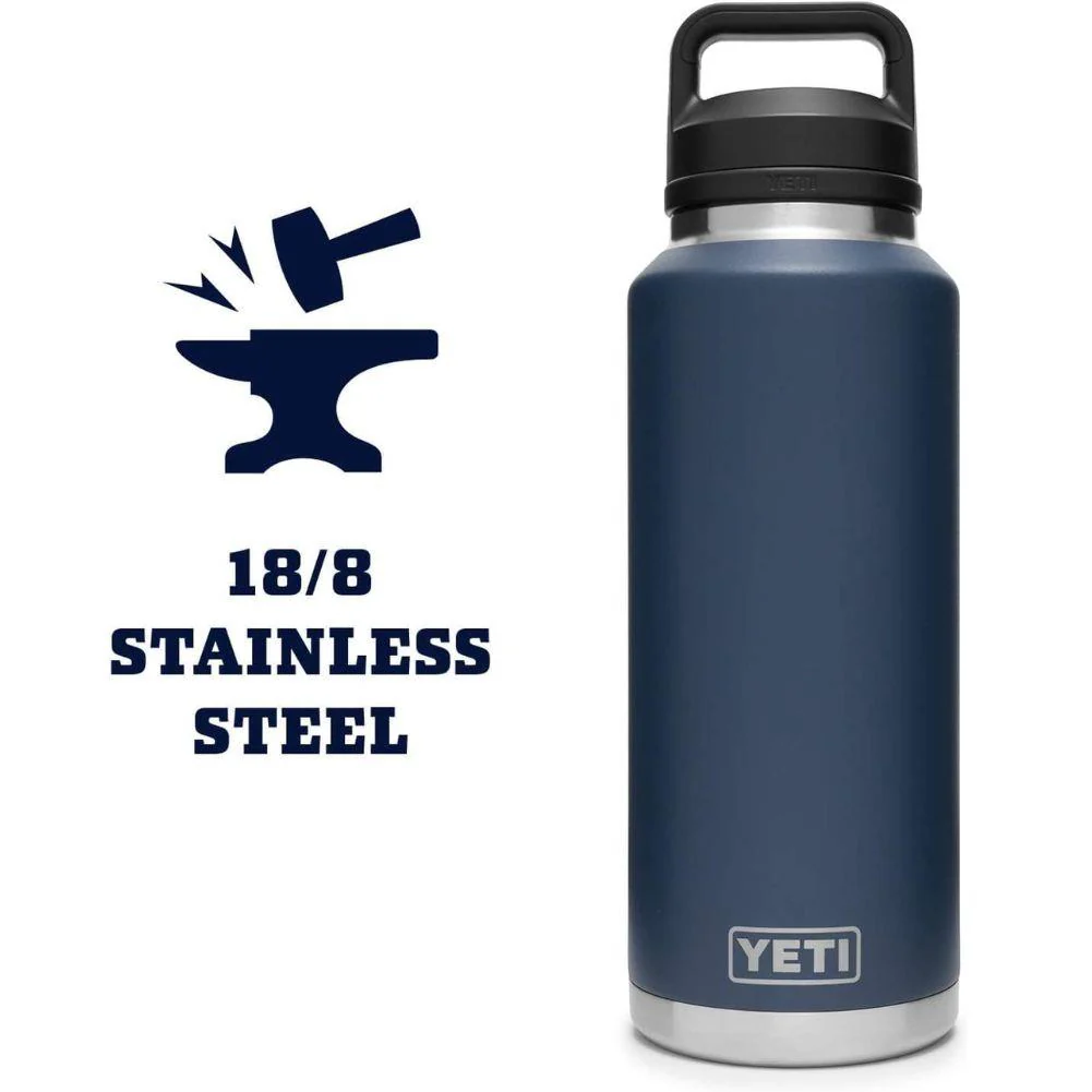 Yeti Rambler 46 OZ Bottle With Chug Cap (Navy) - Image 6