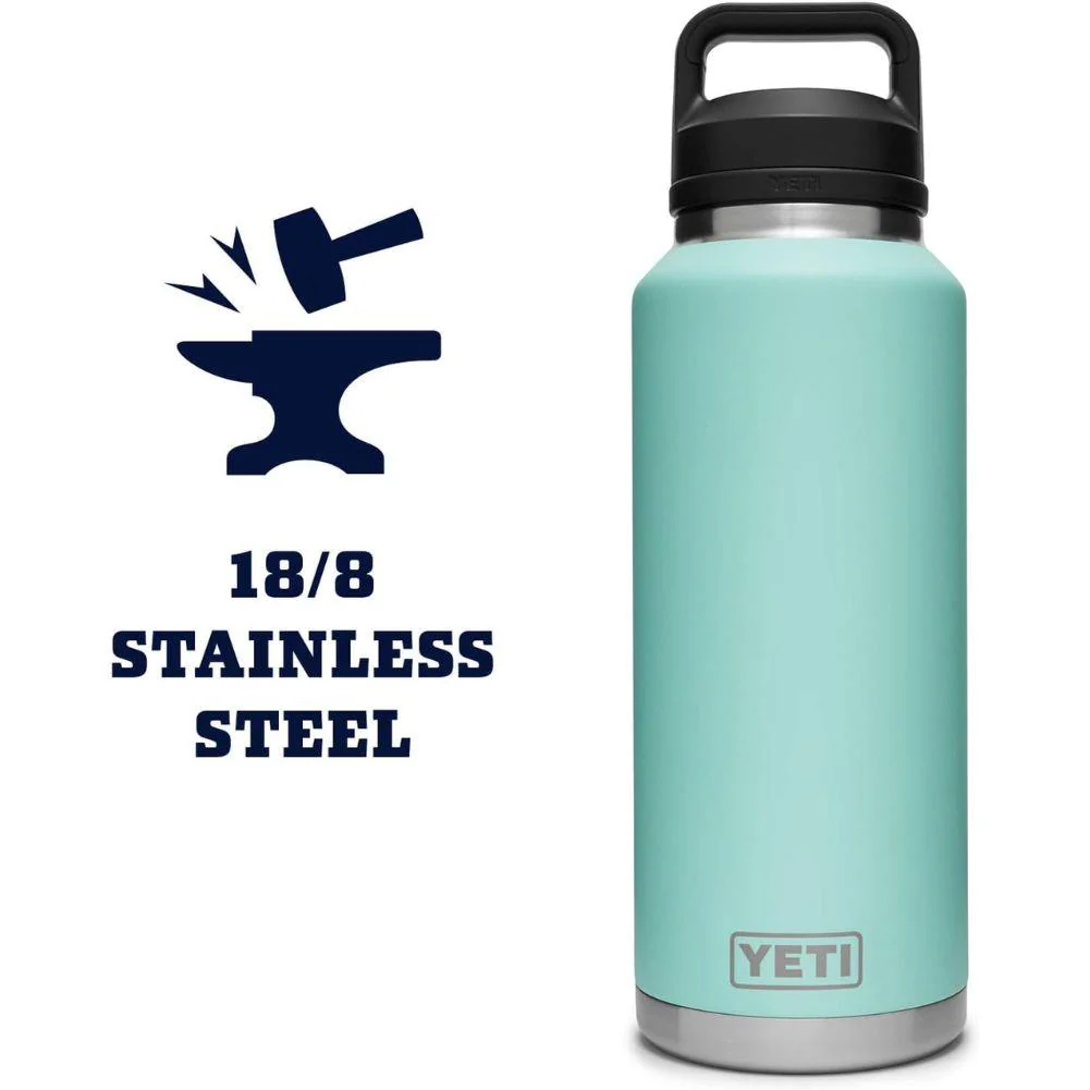 Yeti Rambler 46 OZ Bottle With Chug Cap (Seafoam) - Image 6