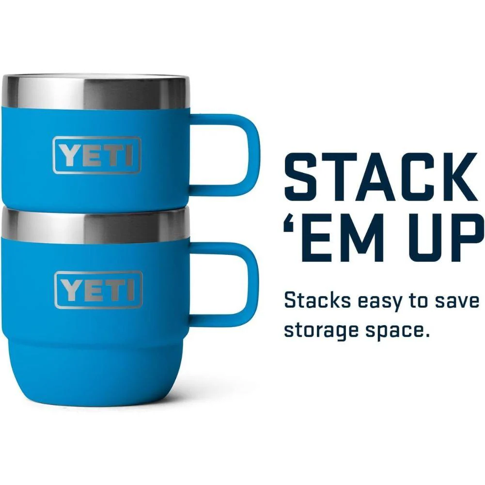 YETI Rambler 6 OZ Stackable Mug 2 Pack (Black Forest Green) - Image 10
