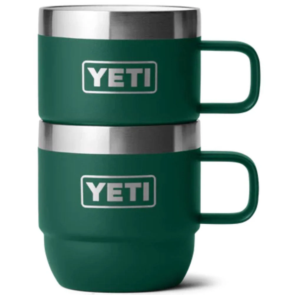 YETI Rambler 6 OZ Stackable Mug 2 Pack (Black Forest Green) - Image 3