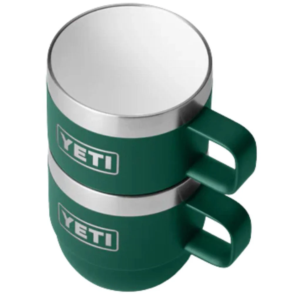 YETI Rambler 6 OZ Stackable Mug 2 Pack (Black Forest Green) - Image 4