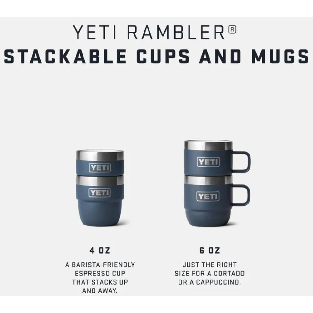 YETI Rambler 6 OZ Stackable Mug 2 Pack (Cherry Blossom) - Image 5
