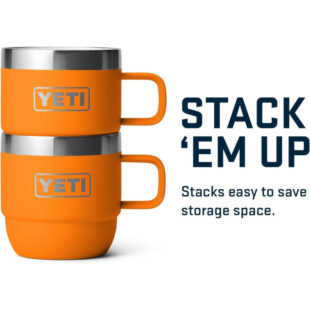YETI Rambler 6 OZ Stackable Mug 2 Pack (King Crab) - Image 3