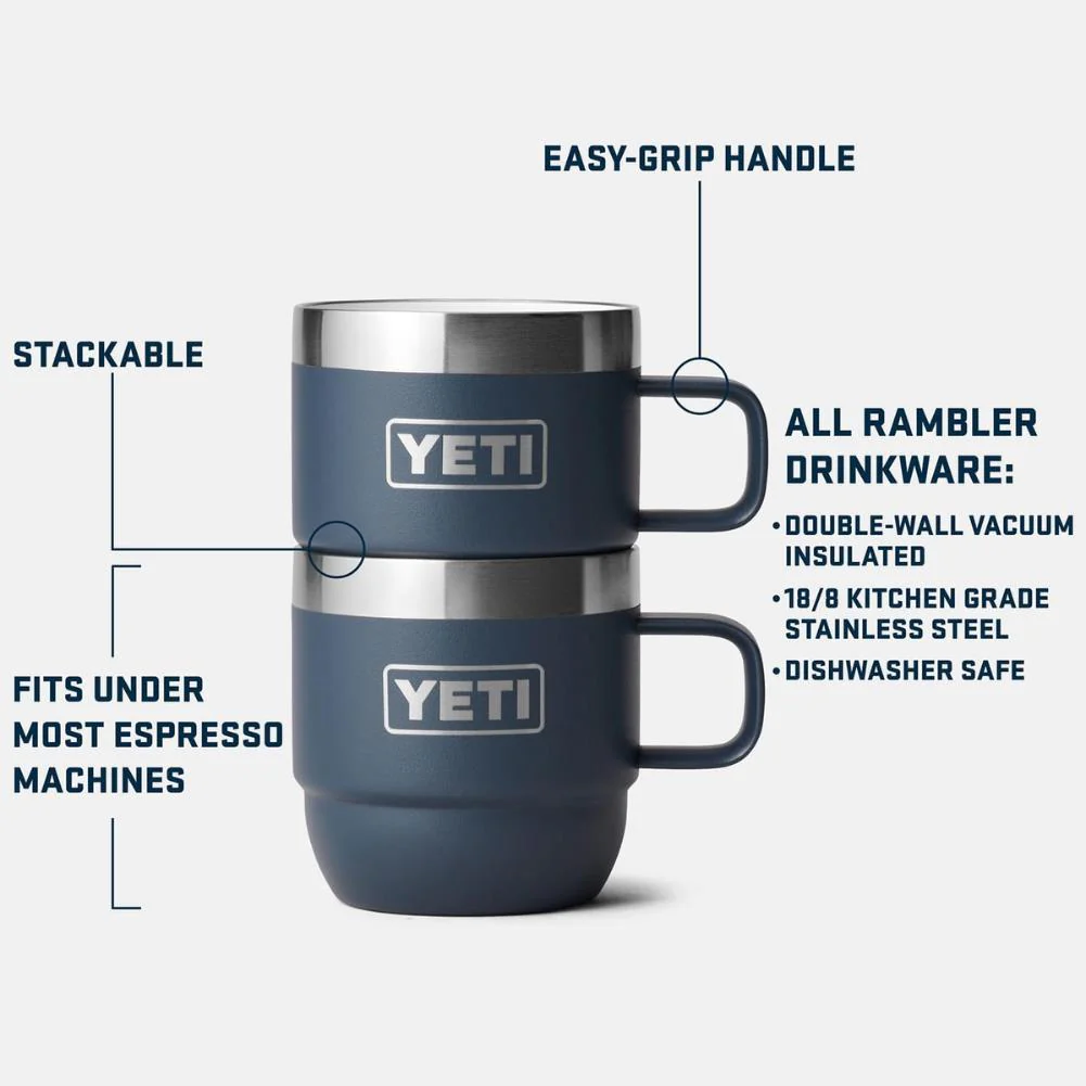 YETI Rambler 6 OZ Stackable Mug 2 Pack (King Crab) - Image 5