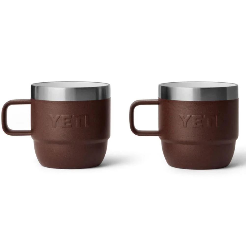 YETI Rambler 6 OZ Stackable Mug 2 Pack (Wetlands Brown) - Image 2