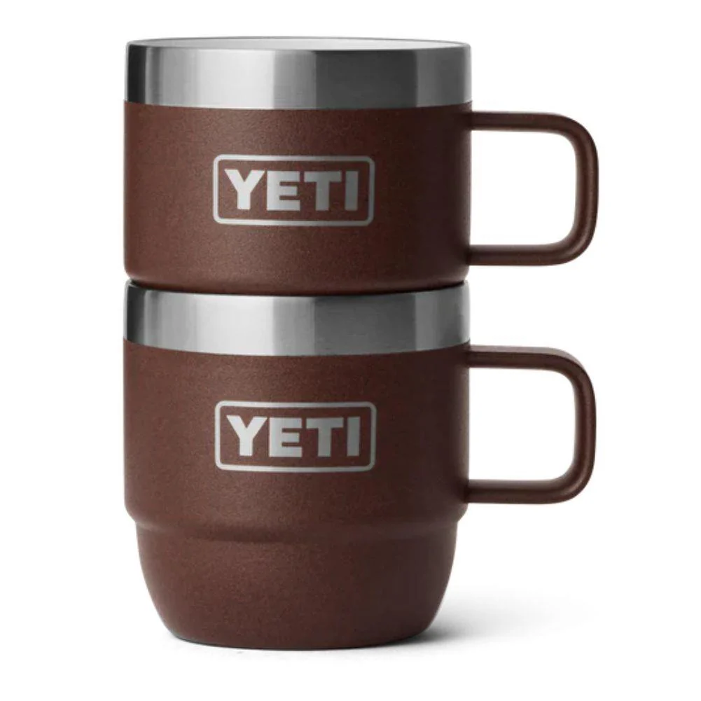 YETI Rambler 6 OZ Stackable Mug 2 Pack (Wetlands Brown) - Image 3