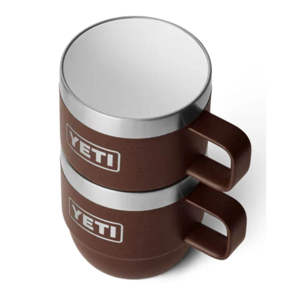 YETI Rambler 6 OZ Stackable Mug 2 Pack (Wetlands Brown) - Image 5
