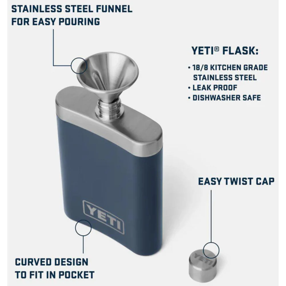 Yeti Rambler Flask 200ml (Black Forest Green) - Image 7