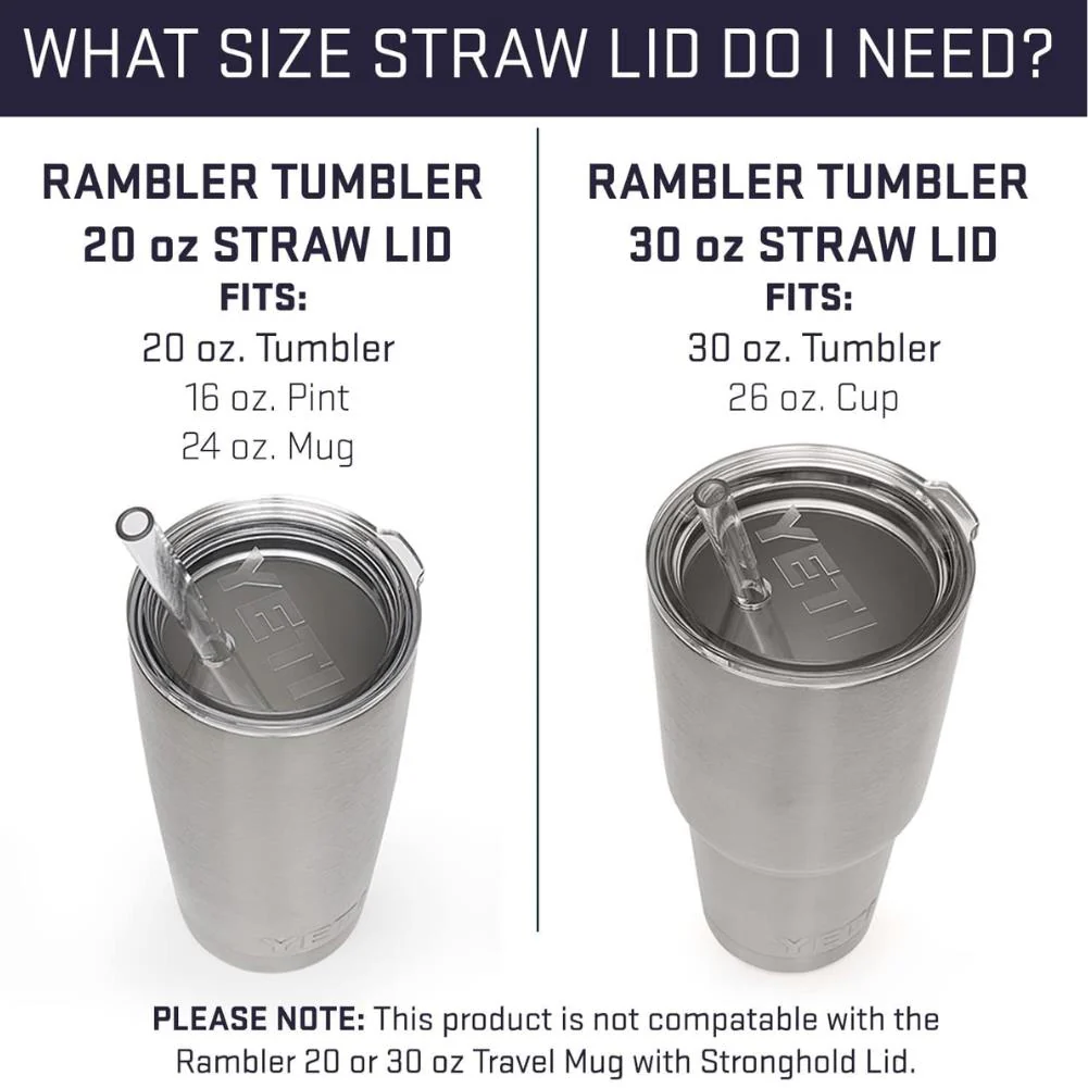 Yeti Rambler Tumbler 30oz Straw Lid (White) - Image 4