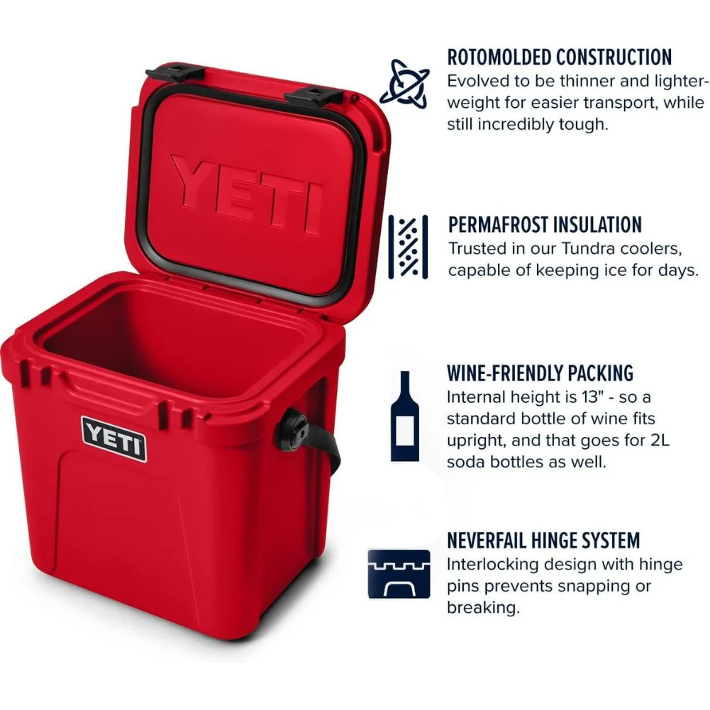Yeti Roadie 24 Cool Box (Rescue Red) - Image 7
