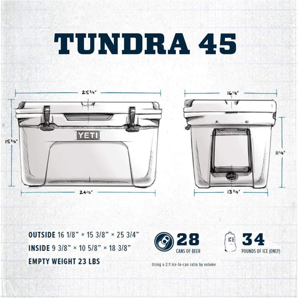 Yeti Tundra 45 Cool Box (Big Wave Blue) - Image 6