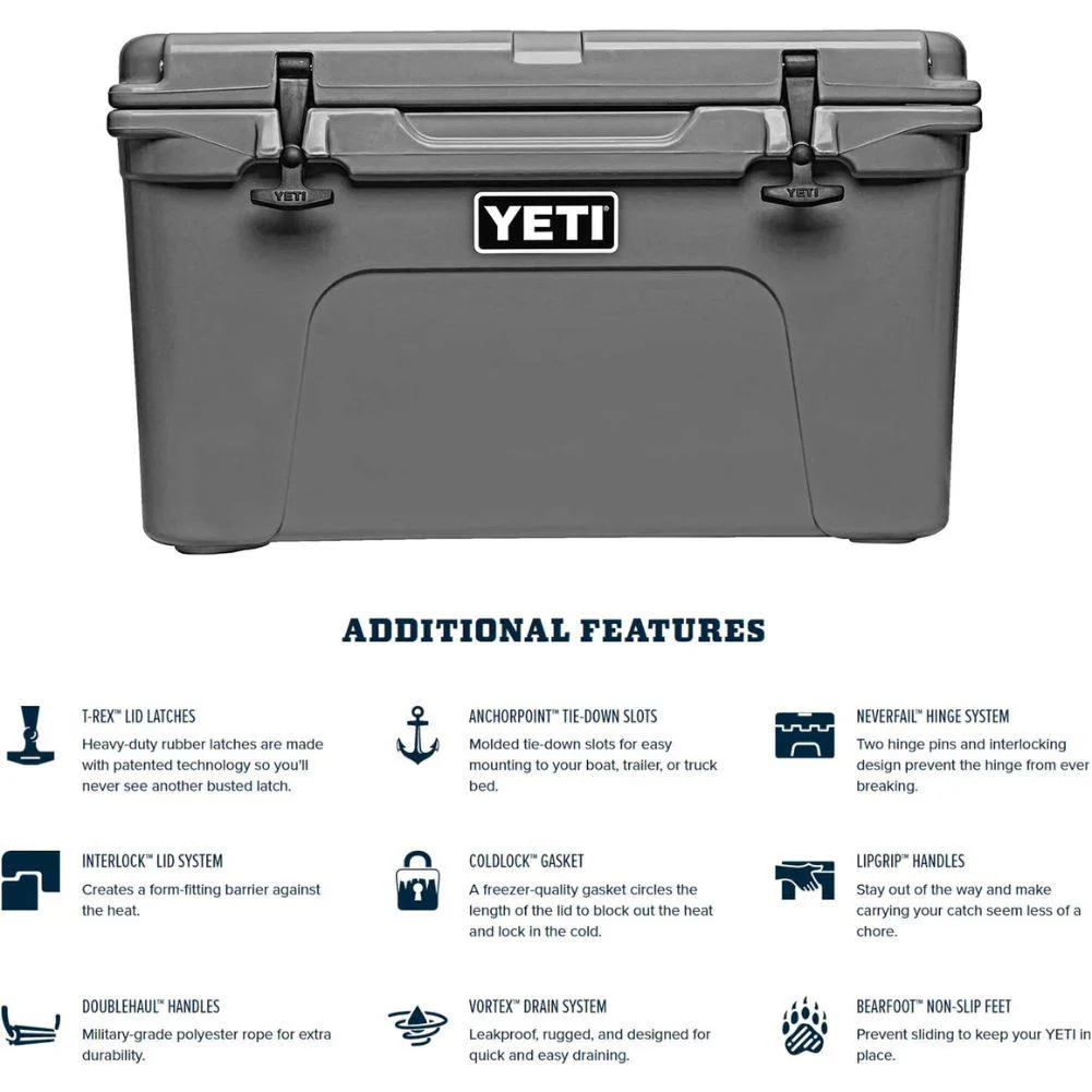 Yeti Tundra 45 Cool Box (Black) - Image 6